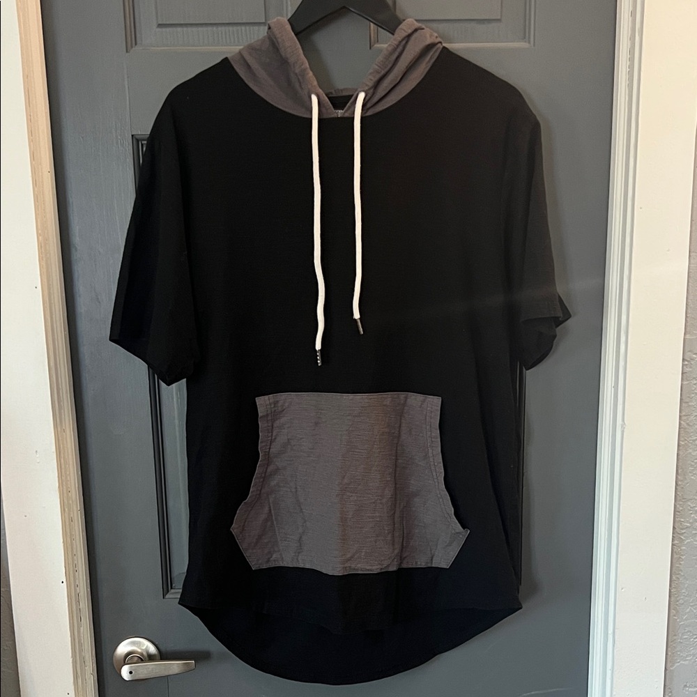 Elwood Black and Gray Hoodie Tall Tee HALI